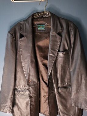 RAINFOREST Brown Leather  Sport Coat | 2X | 100% Leather